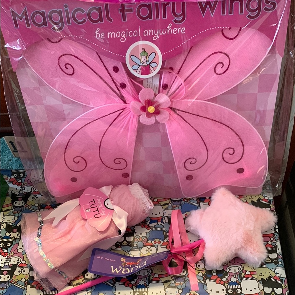 Magical Fairy Wings Set With Wand and Tutu